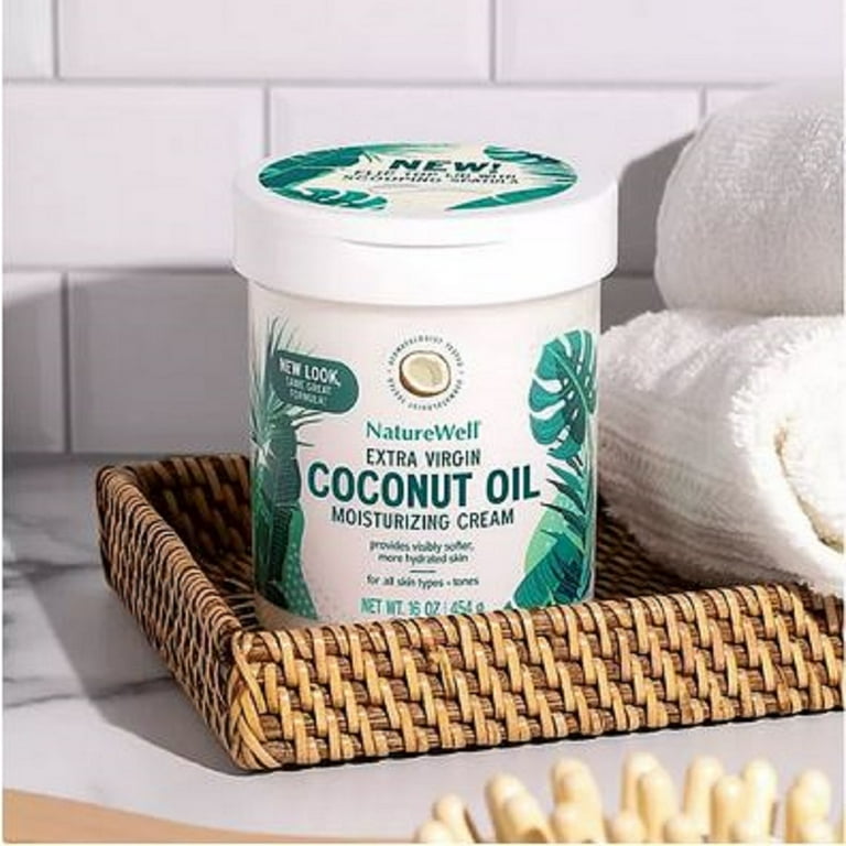 NatureWell Extra-Virgin Coconut Oil Moisturizing Cream, 16 oz