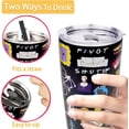 thumbnail image 2 of Friends 20 oz Stainless Steel Tumbler with Lids,Friends TV Show Merchandise,Friends TV Show Gifts,Friends Coffee Tumbler,Double Walled Insulated Travel Coffee Cup Keeps Drinks Cold & Hot（Black）, 2 of 6