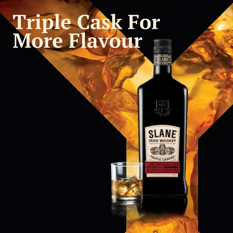 Slane Irish Whiskey Triple Casked Blend, 750 ml Bottle, 80