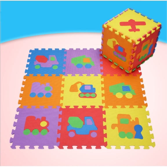 Playmat Foam Floor Puzzles for Kids Non Toxic Play Mat for Kids Toddlers Foam Puzzles Thickest Traffic Play & Exercise