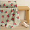 thumbnail image 4 of Soimoi Yellow Cotton Cambric Fabric Watermelon Fruits Print Fabric by Yard 42 Inch Wide, 4 of 7