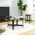 thumbnail image 4 of Mainstays Round Wood Coffee Table, Black, 35.98 x 35.98 x 18, 4 of 8