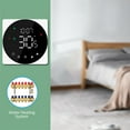 thumbnail image 3 of Lepmerk Smart LCD Touch Screen Thermostat with 5A Water Heating Control, Weekly Programmable, Black TP908WHP, Wi-Fi Optional, for Water/Gas Boiler System, 3 of 6