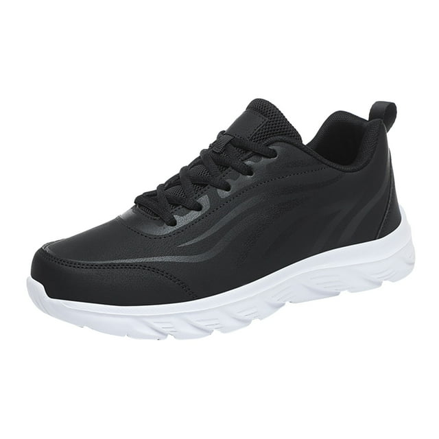 Wyzesi Espadrilles Hommes Larges Chaussures Hommes Grandes Décontractées Cuir Imprimé Chaussures Décontractées Mode Espadrilles de Course