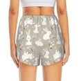thumbnail image 4 of Fotbe Rabbit And Flower Womens High Waist Running Shorts Athletic Workout Quick Dry Shorts for Women with Pockets Gym Yoga Summer Shorts-Medium, 4 of 9