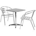 thumbnail image 2 of 23.5SQ Aluminum Table Set, 2 of 4