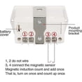 thumbnail image 3 of Digital Counter Electronic Clicker Counter Magnetic High Sensitive Row Number Xj-5j Clicker Counter White Industrial Control Switchwhite1pcs), 3 of 5