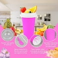 thumbnail image 5 of Slushie Cup, DIY Slushy Maker Cup, Frozen Magic Squeeze Cups for Juice Milk Yogurt Ice Cream Make, DIY Smoothie Cooling Cups with Lid & Straw for Kids Friends Family (Red), 5 of 7
