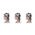thumbnail image 2 of stanreset Fashion Print Flowers Women Inner Hijabs Cap Muslim Ruffle Chemo Hat Type1 NO1, 2 of 6