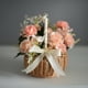 thumbnail image 5 of Cesta de flores de mimbre Toystoory Cestas de Almacenamiento con asa de aro color Rosa S, 5 of 6
