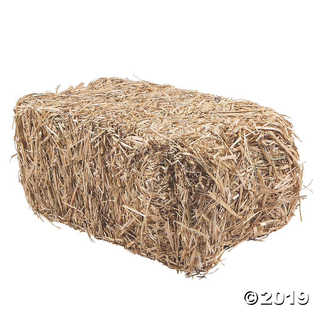 FloraCraft® Decorative Straw Hay Bale 24"