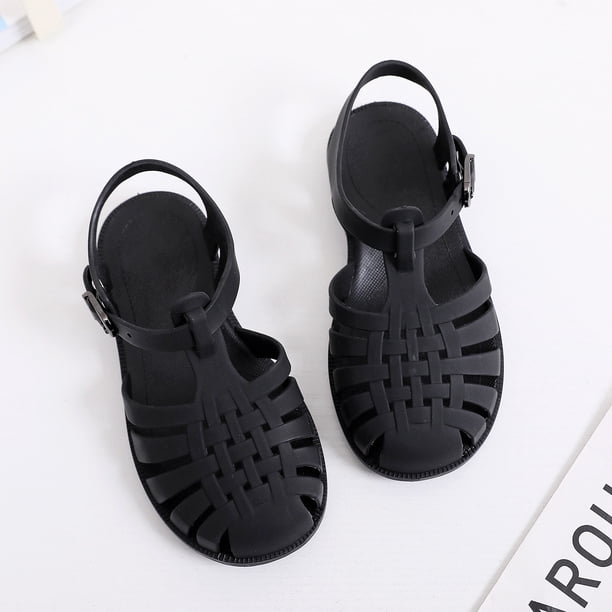 Sandalias de gladiador para bebé, zapatos romanos calados transpirables informales, zapatos de verano de PVC para niños, sandalias de playa para niñas 2022 Tan Jianjun unisex