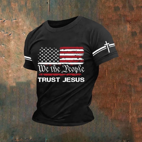 250th Anniversary USA Shirts for Men American Flag Print T-Shirt 4th of July Shirt 250 Years Birthday Patriotic Tops