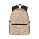 thumbnail image 1 of Disketp Beige Sparkling Glitter Mochila Ligera Clásica con Múltiples Bolsillos, Mochila Casual para Hombre y Mujer, Ideal para Escuela, Trabajo y Viajes, 1 of 6