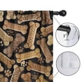 thumbnail image 4 of Blackout Kids Curtains,Dog Bones and Dog Footprints Childrens Insulated Curtains Set Of 2,Bedroom Essentials,Toddler Room Decor 52x84in(132x213cm), 4 of 4