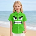 thumbnail image 2 of JTieacloth Boys Cartoon Print Casual Shirt Long Sleeve Button Down Beach Top For Kids And Big Boys Comfortable Open Front Shirt Boys Basic Tees Sizes 10-11 Years, 2 of 6