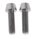 thumbnail image 3 of 2 tornillos de titanio Ti M6 para carenado, pernos cónicos de cabeza hexagonal, herrajes Plata M6x20mm, 3 of 6