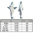 thumbnail image 4 of Shark Blanket Hoodie Onesie, Blue Wearable Sleeping Bag for Adults and Kids, Soft Cozy Costume, L, 4 of 5