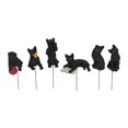 thumbnail image 3 of Gato de resina para Césped ANGGREK Estatua de Gato Negro decoración de fiestas, 3 of 8