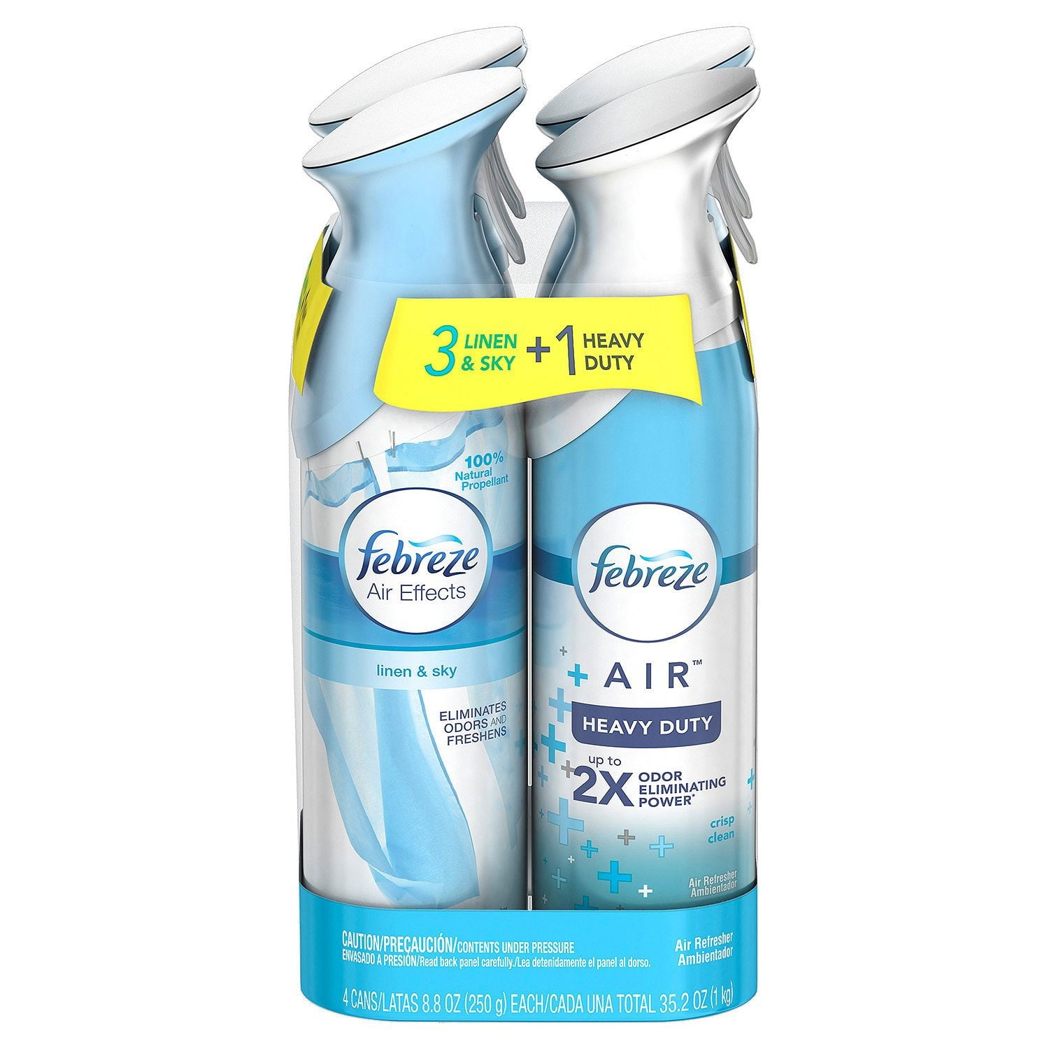 Febreze Air Effects Air Freshener, 8.8 Oz, Linen & Sky 3 Ct + Heavy
