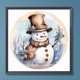 thumbnail image 1 of Pittura diamante 5D DIY Full Round Drill Winter Snowman Kit Home Decor Art Craft JShteea El nuevo, 1 of 9