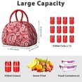 thumbnail image 4 of Reusable Paisley Lnsulated Lunch Bag for Women & Men - Leakproof Water-Resistant Cooler Tote, Large Capacity for Work,Travel,Picnic,Beach & Office., 4 of 4
