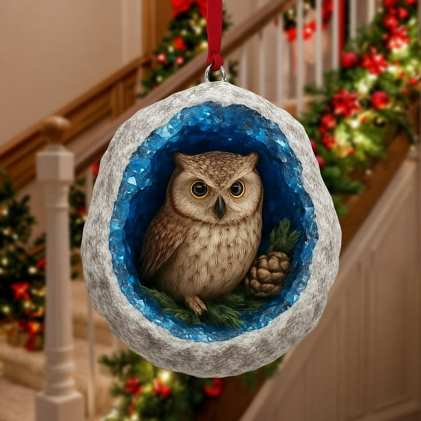Adornos Navideños de Acrílico | Elegantes Adornos Navideños de Acrílico Transparente de 3 Mm con Bordes Pulidos | Decoración Duradera Que No Amarillea para Pared o Árbol, Ideal para Exhibiciones de T