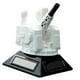 thumbnail image 5 of Estatua de resina impresa en 3D con modelo militar 3D con energía solar para centro de mesa Blanco, 5 of 9