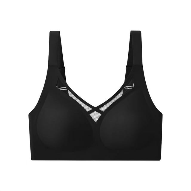 Timegard Bras for Women Adjustable Strap Full Support Mesh Wirefree Soft Comfortable Everyday Bralette