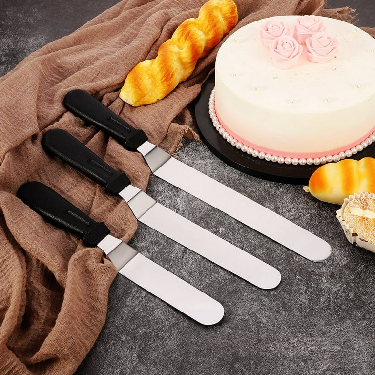 plastic angled icing spatula for cake