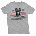 thumbnail image 6 of Men's Dad Tax T-shirt Father's day Daddy father Gift Tee shirts Men's funny Gift Birthday Tee (4X-Large Navy Blue), 6 of 7