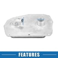 thumbnail image 4 of Automatic Engine Oil Cooler No.1041800409 for Mercedes-Benz W202 1994-1997 Aluminum Silver Tone, 4 of 6