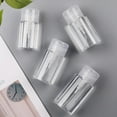 thumbnail image 4 of Push Down Empty Pump Dispenser for Nail Polish Remover Clear Bottle Plastic, 4 of 9