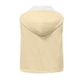 thumbnail image 6 of Avolia Womens Sleeveless Hooded Jacket Vest Lightweight Polyester Mesh Zip Front Summer Top Autumn Layering Outerwear Casual Solid Color Sporty Athleisure Activewear Yellow L, 6 of 8