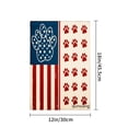 thumbnail image 4 of Amhnf American Flag Paw Print Garden Flag For Home Outdoor Garden Yard Decor 12x18 inch, 4 of 5