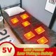 thumbnail image 3 of Manta eléctrica de felpa para acampar al aire libre, colchoneta térmica para dormir, 6 áreas, 5V de CC, USB, 3 of 4