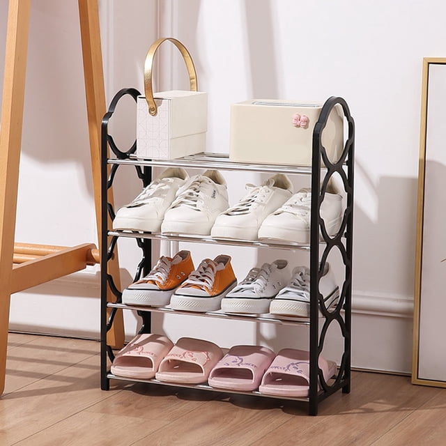 Simple four-layer shoe rack student dormitory lace assembly detachable shoe rack