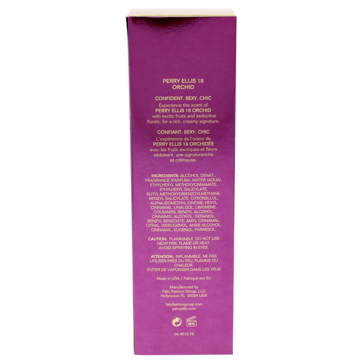 Perry Ellis 18 Orchid Eau De Parfum Für Damen - 100 Ml, Fruchtig-blumiger Duft
