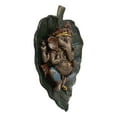 thumbnail image 2 of Lord Ganesha On Peepal Banyan Leaf Vastu Statue Supreme Hindu God Of Success, 2 of 5