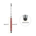 thumbnail image 2 of Unique Bargains 3 Pcs Stylet Métallique pour Téléphone Écran Tactile Rétractable en Alliage d'Aluminium Mini Stylos Capacitifs, Rouge, 2 of 7