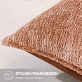 thumbnail image 5 of JIATER Pack of 2 Throw Pillow Covers 18x18,Chenille Decorative Couch Pillow Covers,Rusty, 5 of 6