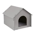 thumbnail image 1 of DimyFew Outdoor Cat House Outdoor Cat Shelter Feral Cat Shelter Portable Kitty House Weatherproof Windproof PP Hollow Board Mat Included Suitable for Garden Porch Community Outside Felt mat, 1 of 8