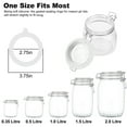 12pcs Silicone Sealing Rings Gaskets for Mason Jar, EEEkit Silicone Seal Rings, Airtight Rubber