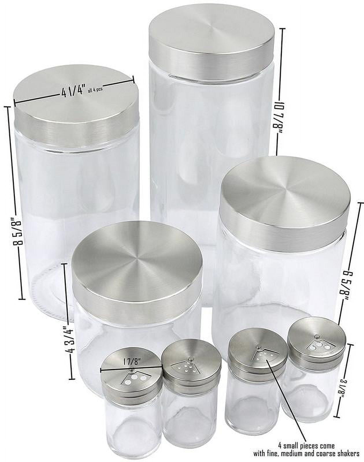  Zopeal 8 Pack Kitchen Canister Set Stainless Steel