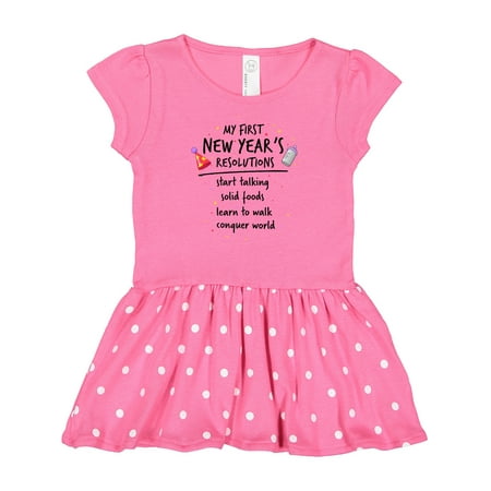 

Inktastic My First New Year s Resolutions Gift Baby Girl Dress