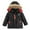 Black, variant on PINQI Toddler Windproof Snowsuit Children Winter Boy Jacket Coat Hooded Coat Fashion Kids Warm Clothes Jacket Boys Fashion Windbreaker with Pocket(Black,3 Years)