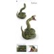 thumbnail image 3 of Fiudx Ofertas flash Artículos en oferta Serpientes falsas realistas, figura de serpiente de goma de juguete para accesorios de broma de Halloween, figuras de Boa constrictor de pájaros y ardillas fal, 3 of 4