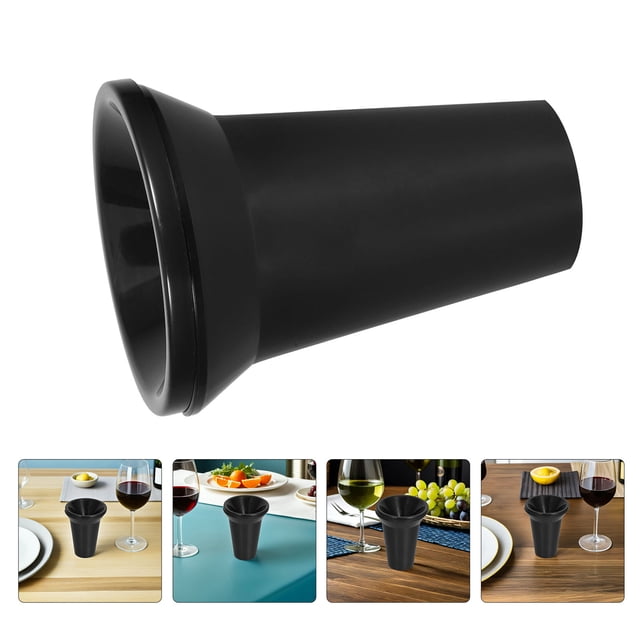 GOOHOCHY 2Ud Reutilizable Para Escupir Vino Plástico Negro Para Accesorios De Cata