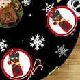 thumbnail image 4 of Christmas Jack Round Tablecloth 70 x 70 Inch, Black Xmas Tree Decorative Cloth Dining Table Cover, Winter Holiday Snowflake Dinner Party Picnic Decoration, 4 of 6
