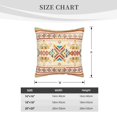 thumbnail image 4 of DouZhe Velvet Decorative Throw Pillow Covers Set of 2, Soft Square Cushion Cover with Invisible Zipper Southwestern American Aztec Boho Printing, 16"x16", 4 of 7